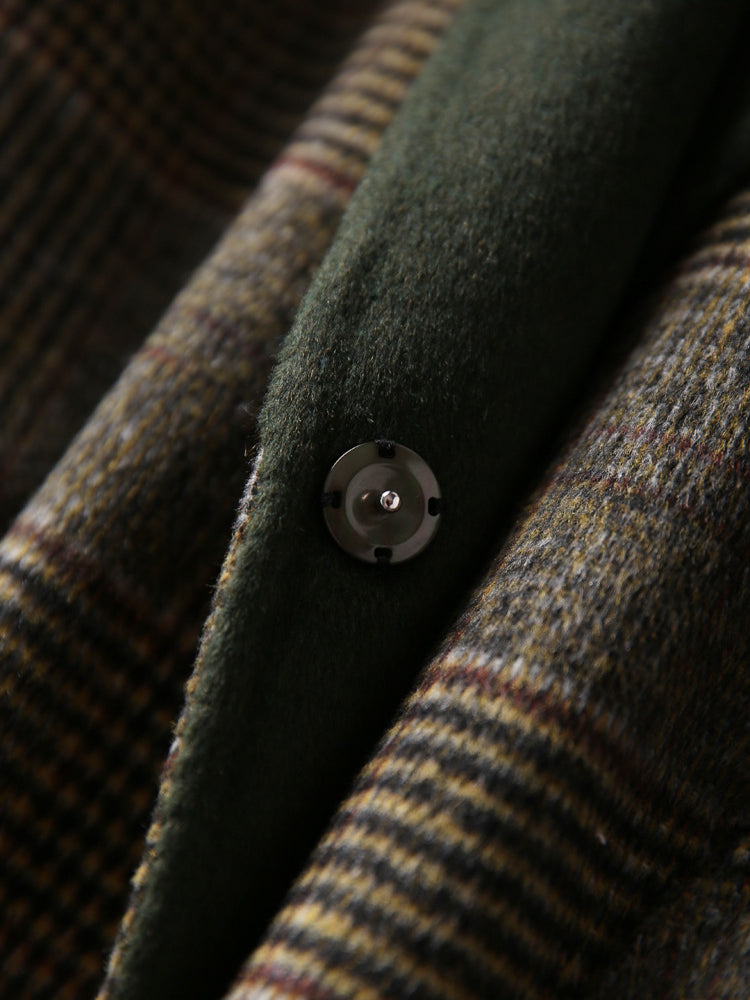 Theresa | Classic plaid wool coat for winter