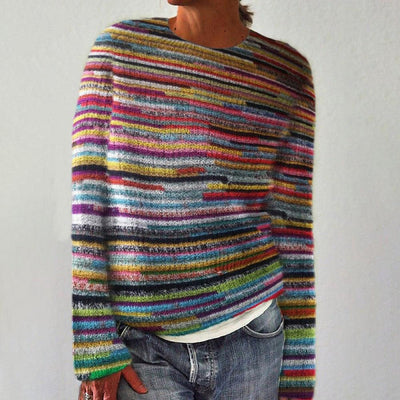 Hellen| Striped Long Sleeve Sweater