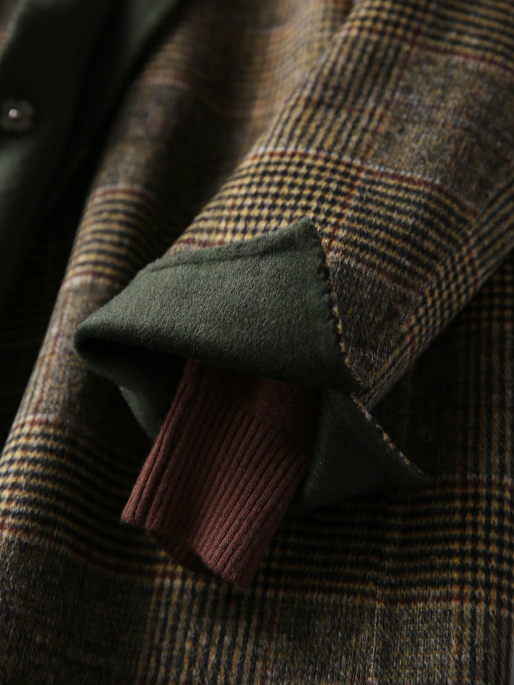 Theresa | Classic plaid wool coat for winter