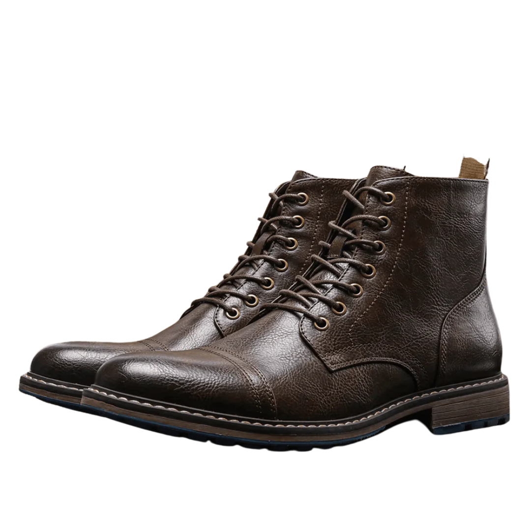 Conor | Leather ankle boots in fashion style