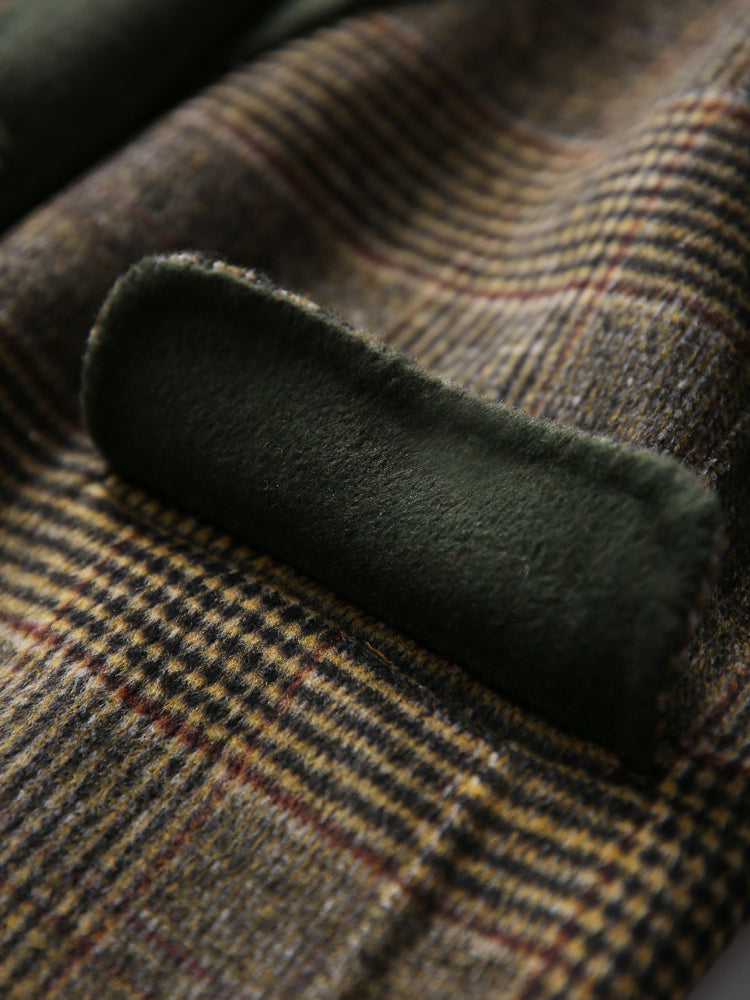 Theresa | Classic plaid wool coat for winter