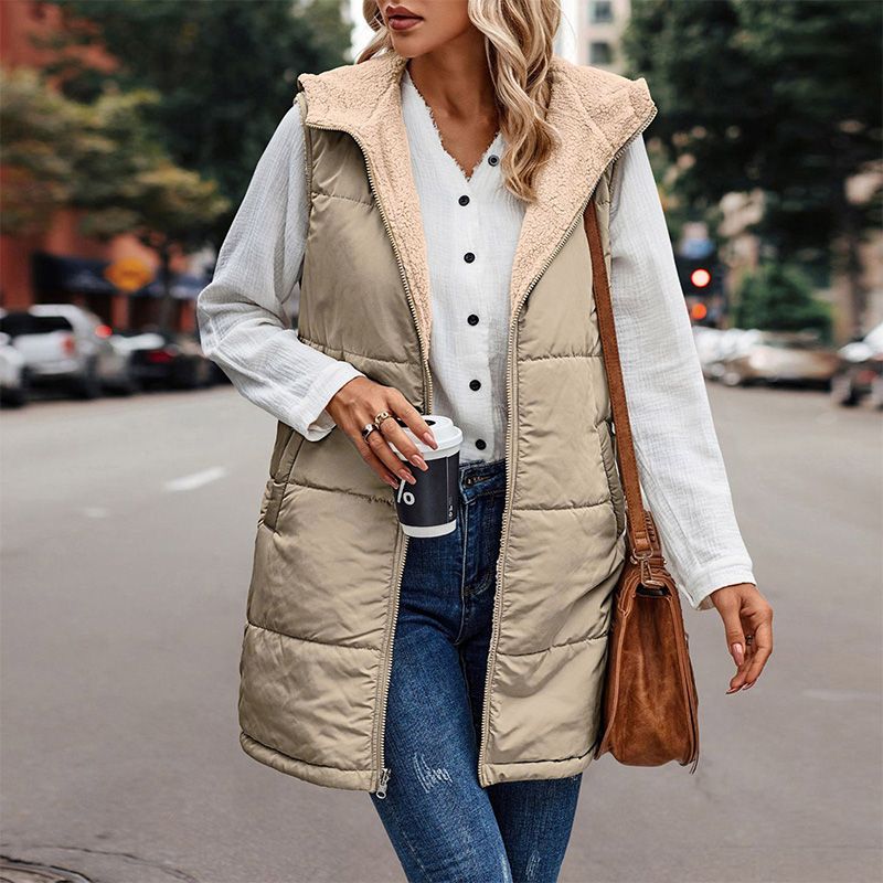 ASTRID| Reversible Sherpa Lined Puffer Vest
